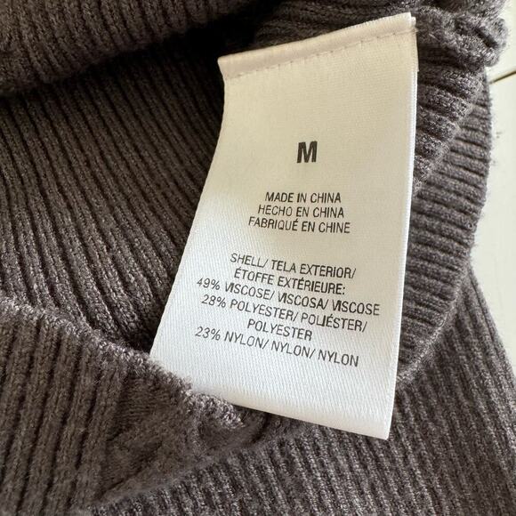 Favorite Daughter Sweater Knit Vneck Attached Bra‎ Halter Charcoal Gray Medium - Picture 7 of 11